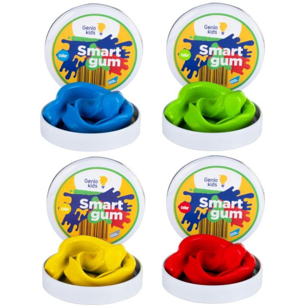 Set de plastelina pentru modelat SMART GUM 4 culori