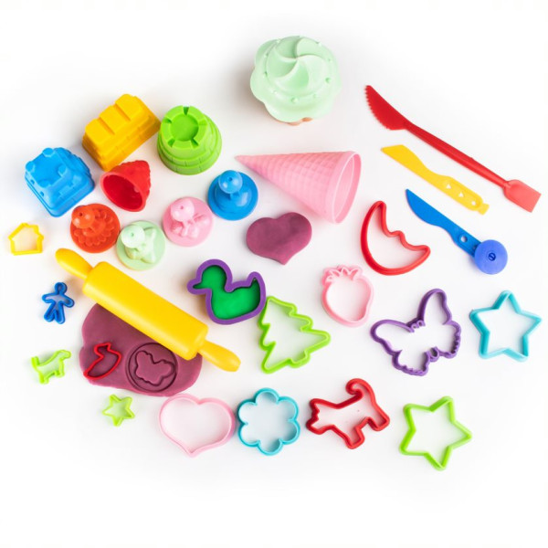 Set Genio Kids 30 de ustensile de bucatarie pentru modelat