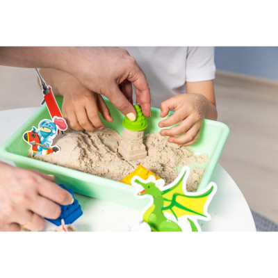 Set nisip kinetic Genio Kids castel din basme, 1 kg