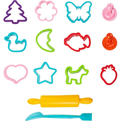 Set plastilina Genio Kids 1.4 kg. 20 culori si 14 accesorii
