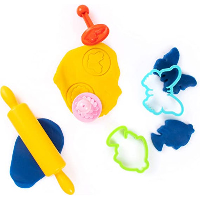 Set plastilina Genio Kids 1.4 kg. 20 culori si 14 accesorii