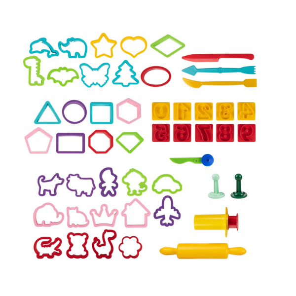 Set Genio Kids 50 de ustensile de bucatarie pentru modelat