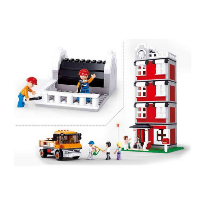 Set de constructie Sluban Town Construction Macara turn