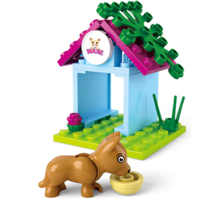 Set de constructie Sluban Casuta cainelui