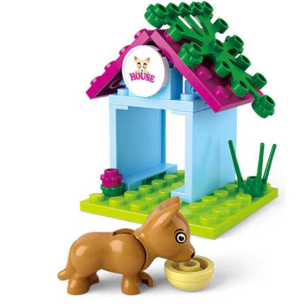 Set de constructie Sluban Casuta cainelui