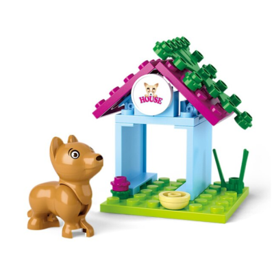 Set de constructie Sluban Casuta cainelui