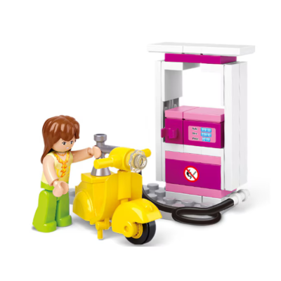 Set de constructie Sluban Benzinarie