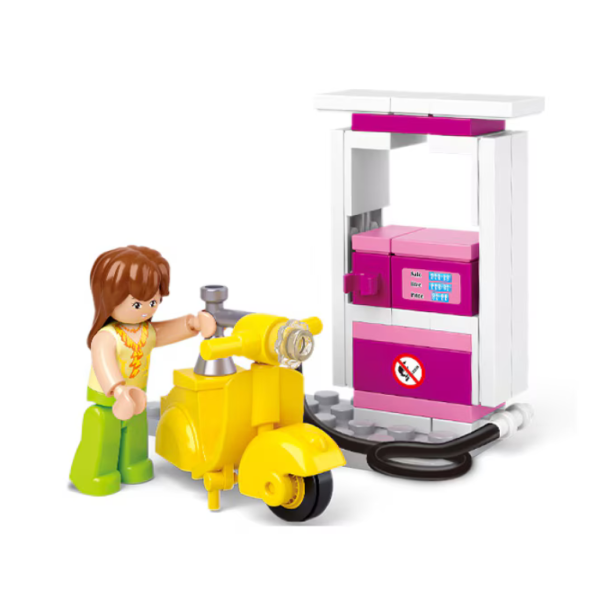 Set de constructie Sluban Benzinarie