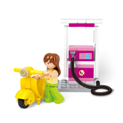 Set de constructie Sluban Benzinarie