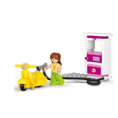 Set de constructie Sluban Benzinarie