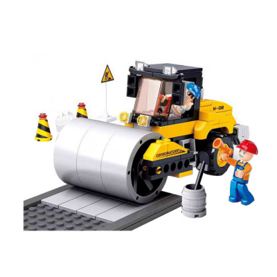 Set de constructie Sluban Town Construction Compactor asfalt Set de constructie Sluban Town Construction Compactor asfalt