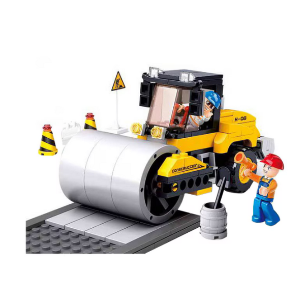 Set de constructie Sluban Town Construction Compactor asfalt