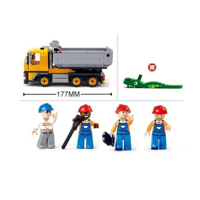 Set de constructie Sluban Town Construction Basculanta Set de constructie Sluban Town Construction Basculanta