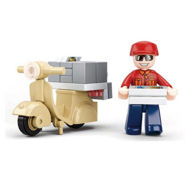 Set de constructie Sluban, Curier, 28 piese