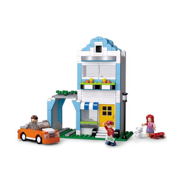Set de constructie Sluban, Apartamentul lui Lemy si Queenie, 305 piese