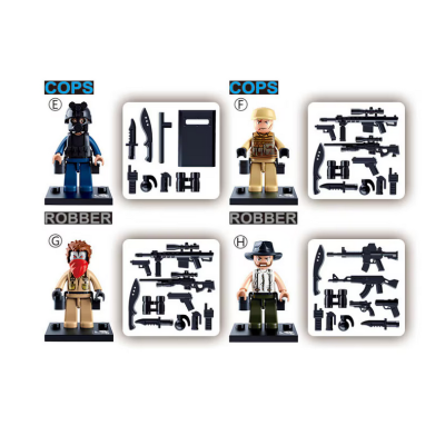 Set de constructie Sluban, Hot cu caciula gri, cutie carton, 16 piese Set de constructie Sluban, Hot cu caciula gri, cutie carton, 16 piese