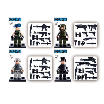 Set de constructie Sluban, Hot cu caciula gri, cutie carton, 16 piese Set de constructie Sluban, Hot cu caciula gri, cutie carton, 16 piese
