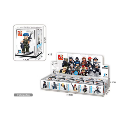 Set de constructie Sluban, Hot cu caciula gri, cutie carton, 16 piese Set de constructie Sluban, Hot cu caciula gri, cutie carton, 16 piese
