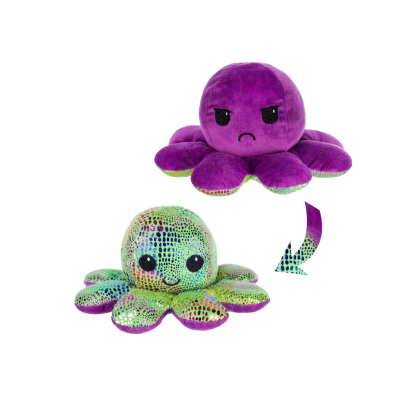 Jucarie de plus caracatita, reversibila, 20 cm, violet Jucarie de plus caracatita, reversibila, 20 cm, violet