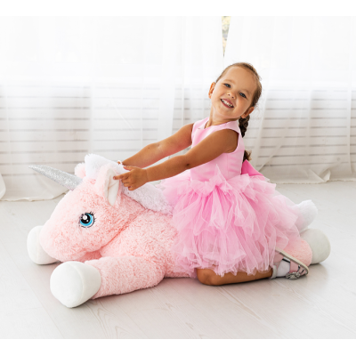 Jucarie de plus unicorn Marshmallow, 97cm