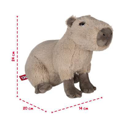 Jucarie de plus capibara 24 cm