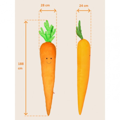 Morcov gigant, jucarie de plus si perna 190 cm