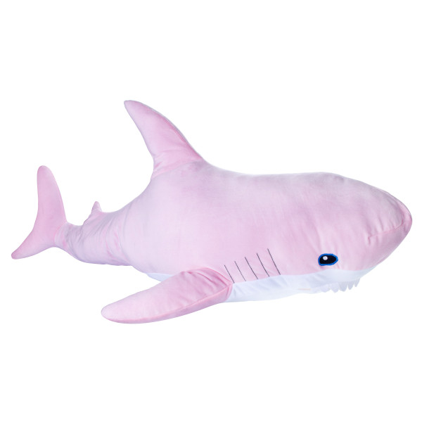 Jucarie de plus rechin roz 98 cm