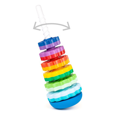Jucarie bebelusi Fancy Baby Construieste piramida, 41 CM Jucarie bebelusi Fancy Baby Construieste piramida, 41 CM