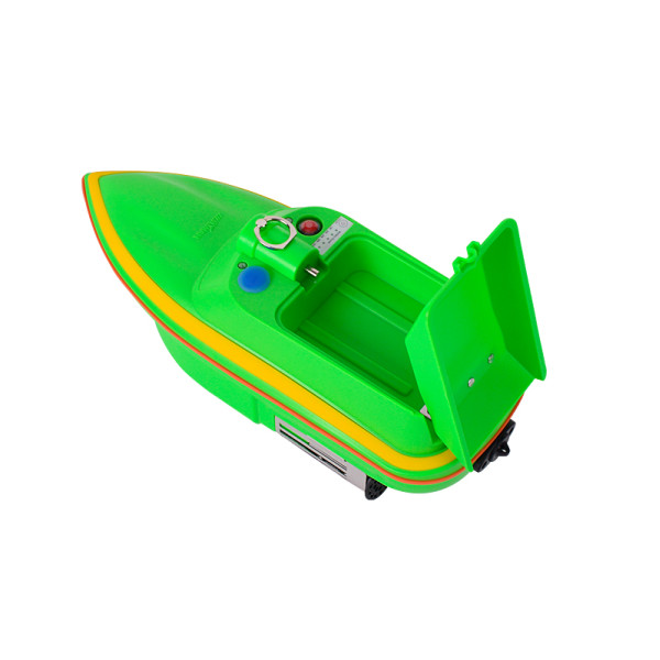Barca pentru plantat momeala, model MINI2A, telecomanda ergonomica, verde