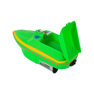 Barca pentru plantat momeala, model MINI2A, telecomanda ergonomica, verde