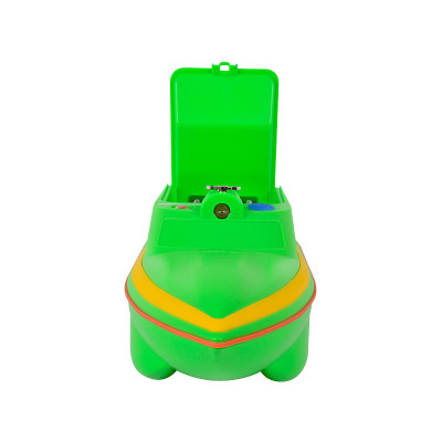 Barca pentru plantat momeala, model MINI2A, telecomanda ergonomica, verde