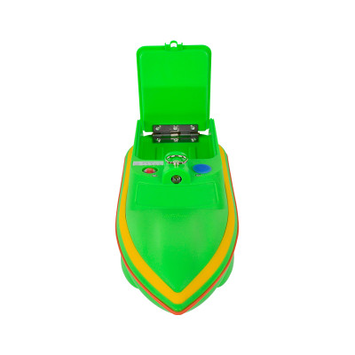 Barca pentru plantat momeala, model MINI2A, telecomanda ergonomica, verde