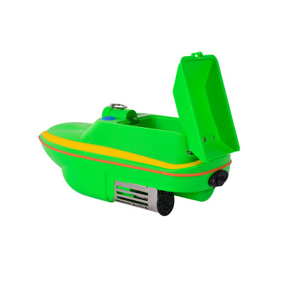 Barca pentru plantat momeala, model MINI2A, telecomanda ergonomica, verde
