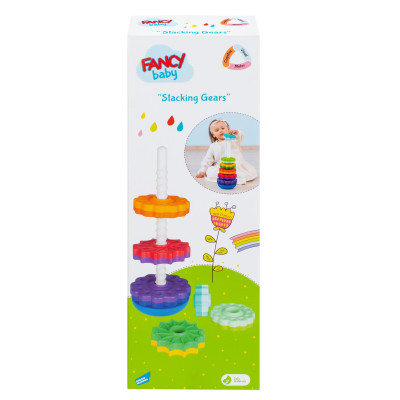 Jucarie bebelusi Fancy Baby Construieste piramida, 41 CM Jucarie bebelusi Fancy Baby Construieste piramida, 41 CM