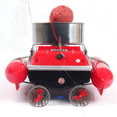 Barca pentru plantat momeala T10, 1 cuva, capacitate 1,2kg, rosie