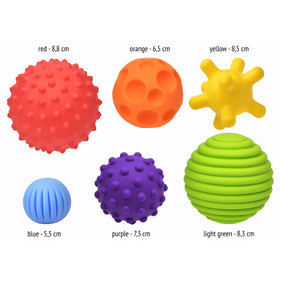 Jucarie senzoriala Fancy Baby pentru bebelusi, set 6 bucati Jucarie senzoriala Fancy Baby pentru bebelusi, set 6 bucati
