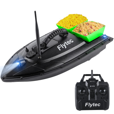 Barca pentru nadit si momit FlytecRC 2011-5, 2 cuve, 1,5kg, 500m, 5200mAh, 5,4km/h, telecomanda 2.4GHz Barca pentru nadit si momit FlytecRC 2011-5, 2 cuve, 1,5kg, 500m, 5200mAh, 5,4km/h, telecomanda 2.4GHz
