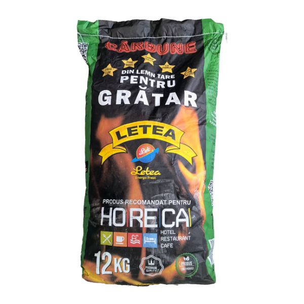 Carbuni gratar Letea Profesional, sac 12 kg