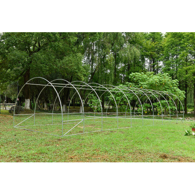 Sera gradina cu cadru metalic 6x3x2m, pentru legume, verde