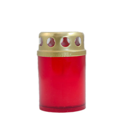 Candela cu capac anti-ploaie M2 Eco rosu 10 ore Candela cu capac anti-ploaie M2 Eco rosu 10 ore