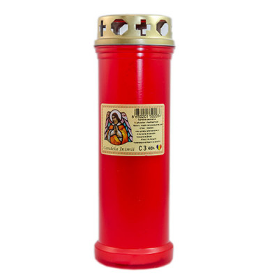 Candela antiploaie C3 rosu