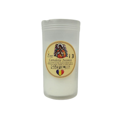 Candela plastic I3, timp ardere 40h Candela plastic I3, timp ardere 40h