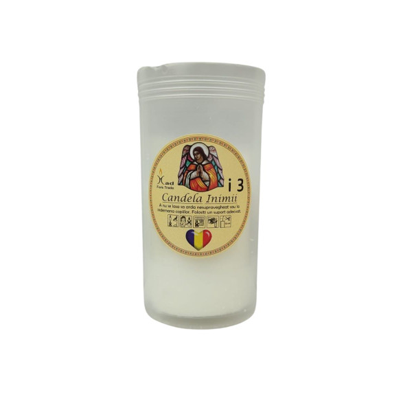 Candela plastic I3, timp ardere 40h