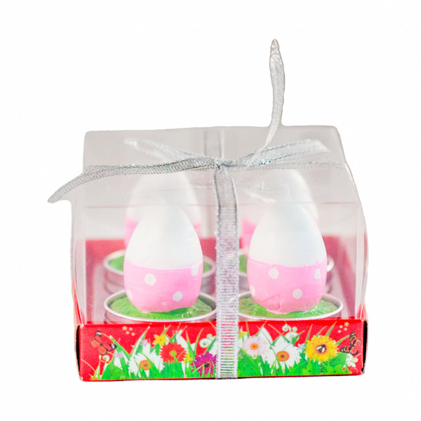 Set 4 lumanari decorative de Paste - ou cu buline