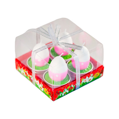 Set 4 lumanari decorative de Paste - ou cu buline
