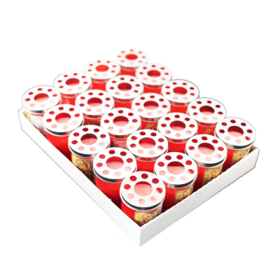 Set 20 candele antivant T15 rosu, timp de ardere 15 ore Set 20 candele antivant T15 rosu, timp de ardere 15 ore