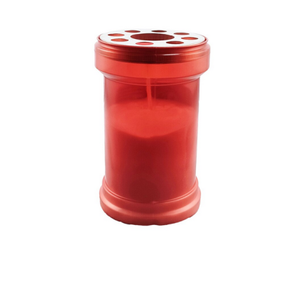 Set 20 candele antivant T30 rosu, timp de ardere 30 ore