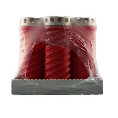 Set 9 candele antiploaie P13 rosu, timp de ardere 100 ore Set 9 candele antiploaie P13 rosu, timp de ardere 100 ore