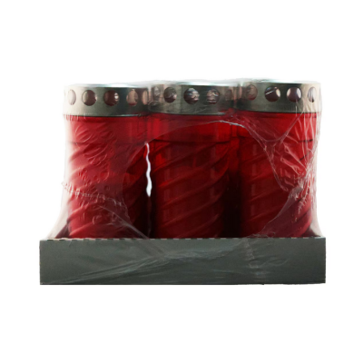Set 12 candele antiploaie P12 rosu Set 12 candele antiploaie P12 rosu