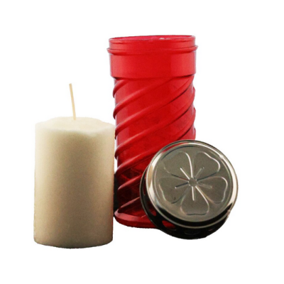 Set 12 candele antiploaie P12 rosu Set 12 candele antiploaie P12 rosu